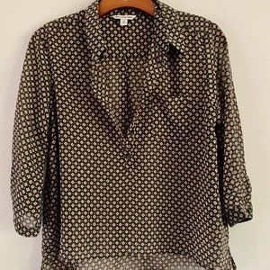 Sheer Floral Blouse